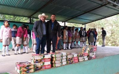 Tradicional entrega de Rosca de Reyes a los diferentes planteles educativos del Municipio de Zontecomatlán.